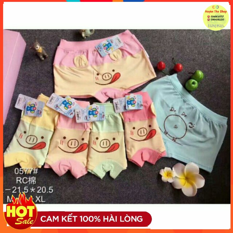 (Hàng đẹp) Quần đùi mặc trong váy hình mặt lợn siêu đẹp (9-15kg)