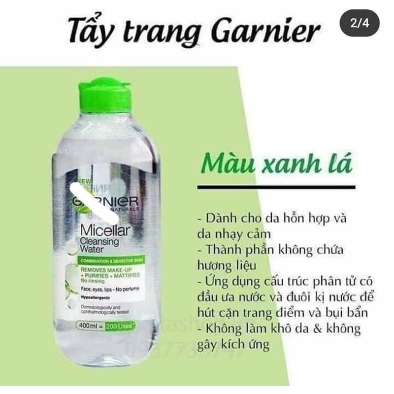 Nước tẩy trang Garnier Micellar Cleansing | BigBuy360 - bigbuy360.vn