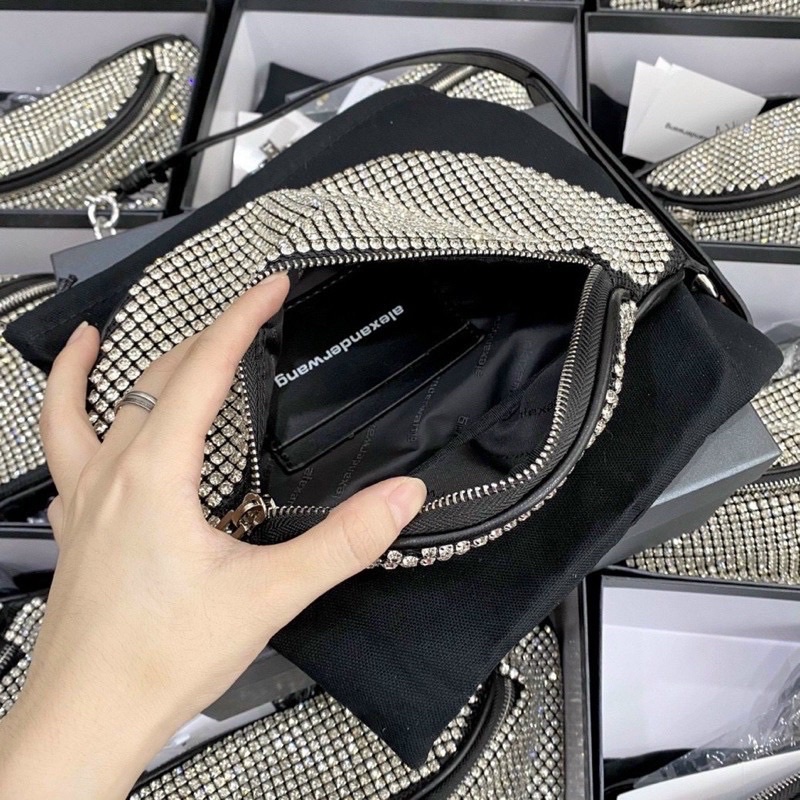 Túi xách bao tử đính đá full box ảnh thật + video