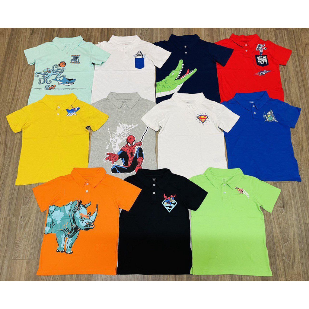 Áo thun có cổ dạng Polo, hàng xuất Gap dư xịn, Bigbaby