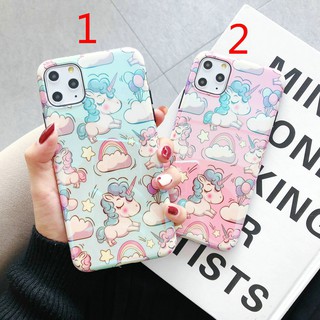 Iphone 11 11Pro Max Thời trang gió đơn giản Hình hoạt hình Quái vật Unicorn TPU Siêu mỏng Phone Case