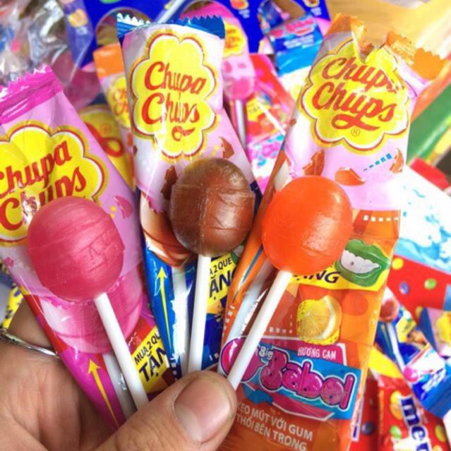 Kẹo Mút Chupa Chups nhân thổi Big Babol