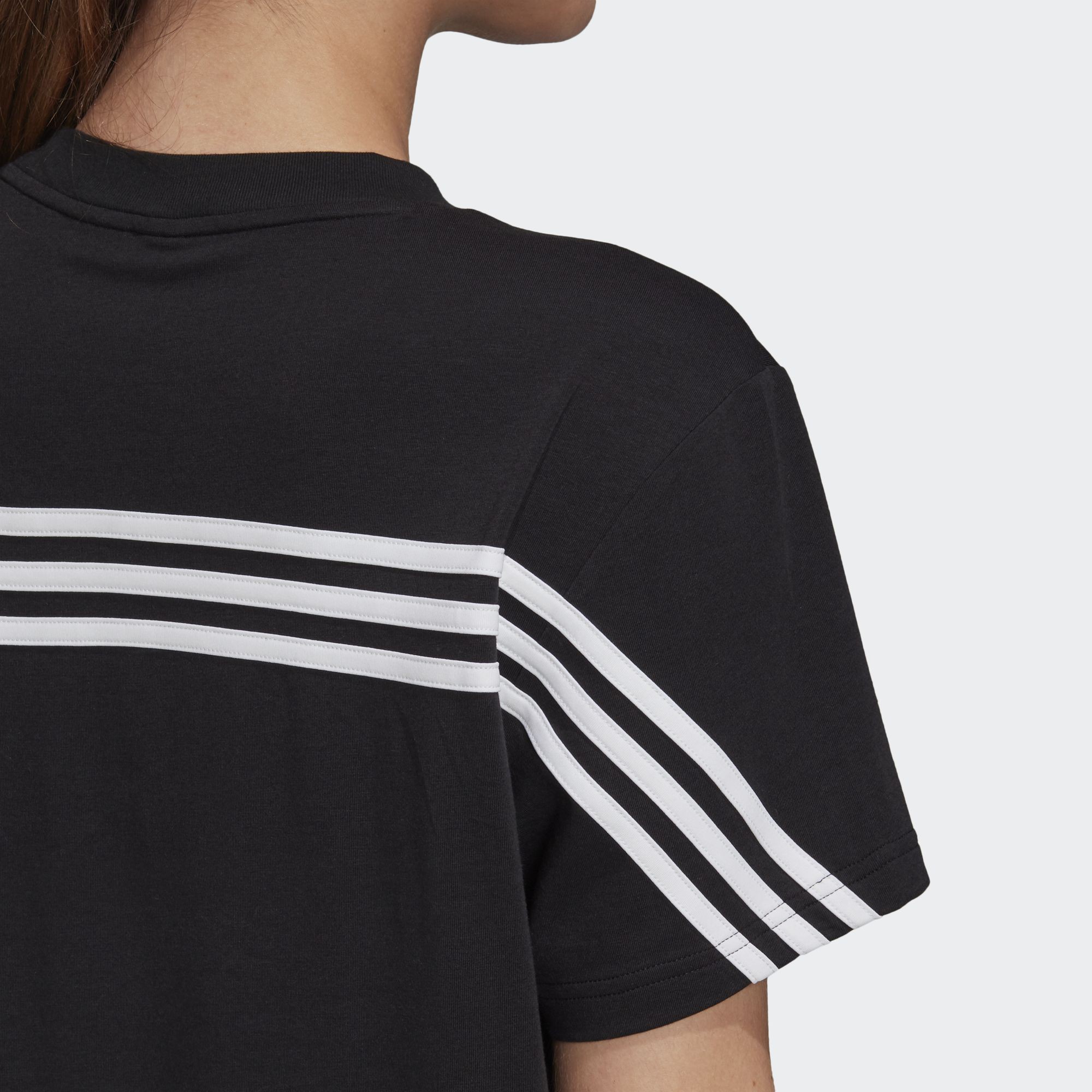 [Mã FAMALLT5 giảm 15% đơn 150k] Áo thun adidas NOT SPORTS SPECIFIC 3-Stripes Tee Nữ Màu đen GH3798