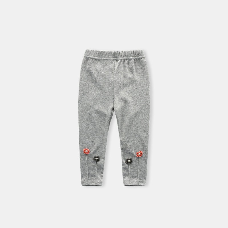 Baby Flower Embroidered Leggings Pants Clothing