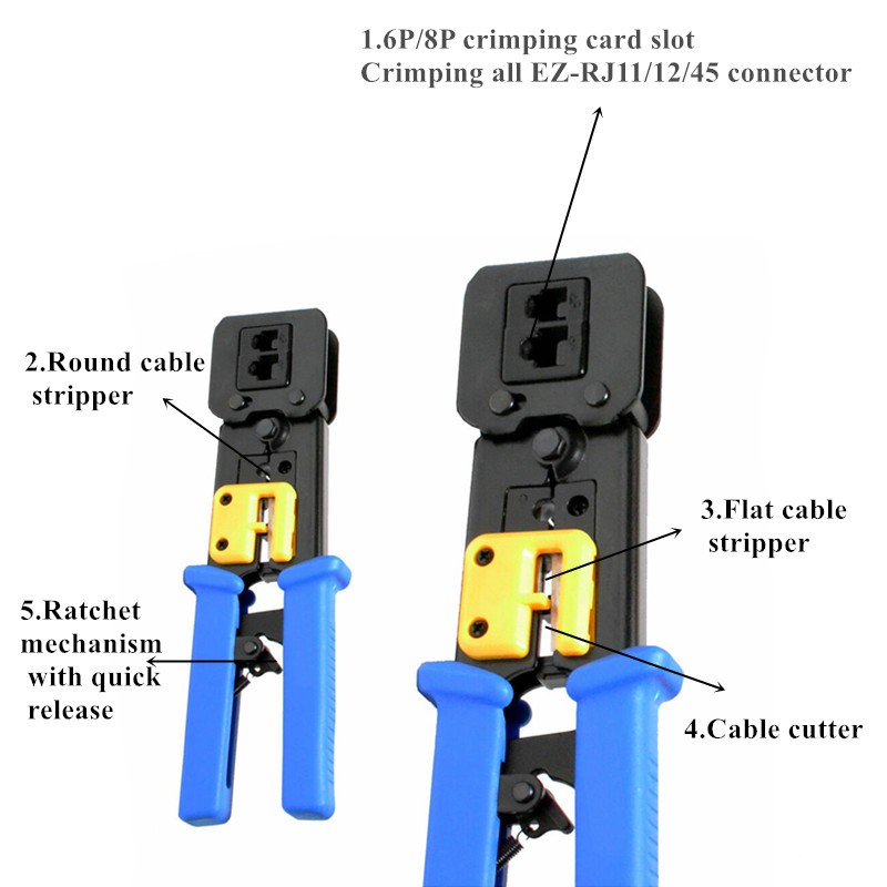 Kìm bấm mạng xuyên thấu RJ45 cat5 , cat6