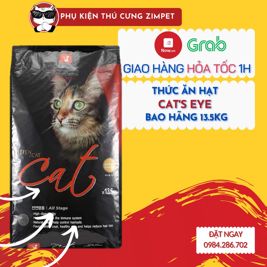 H.Thức ăn hạt khô cho mèo Cateye bao 13,5kg sỉ SLL