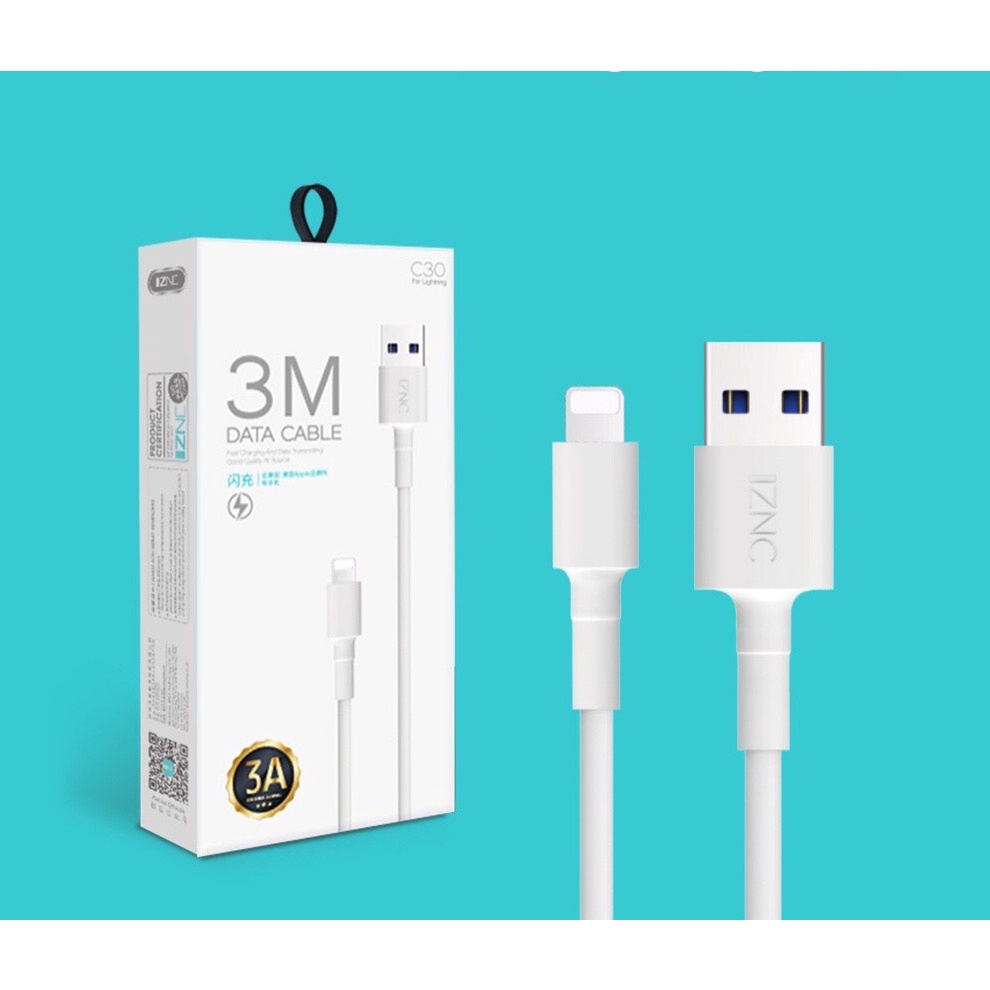 Cáp Sạc Nhanh C32 Cổng Micro USB Type C dài 3m Cho Điện Thoại