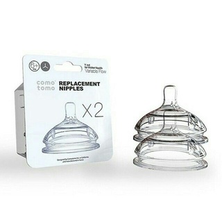 Núm ty bình sữa Comotomo Chính Hãng, Núm vú Silicone Comotomo đủ size 1,2,3 cho bé
