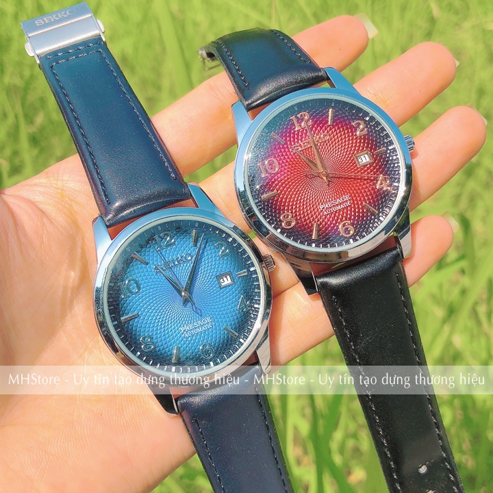 Đồng hồ nam Seko dây da cao cấp, mặt vân đẹp, thời trang đẹp giá rẻ sang trọng, lịch lãm [Tặng thêm pin] | BigBuy360 - bigbuy360.vn