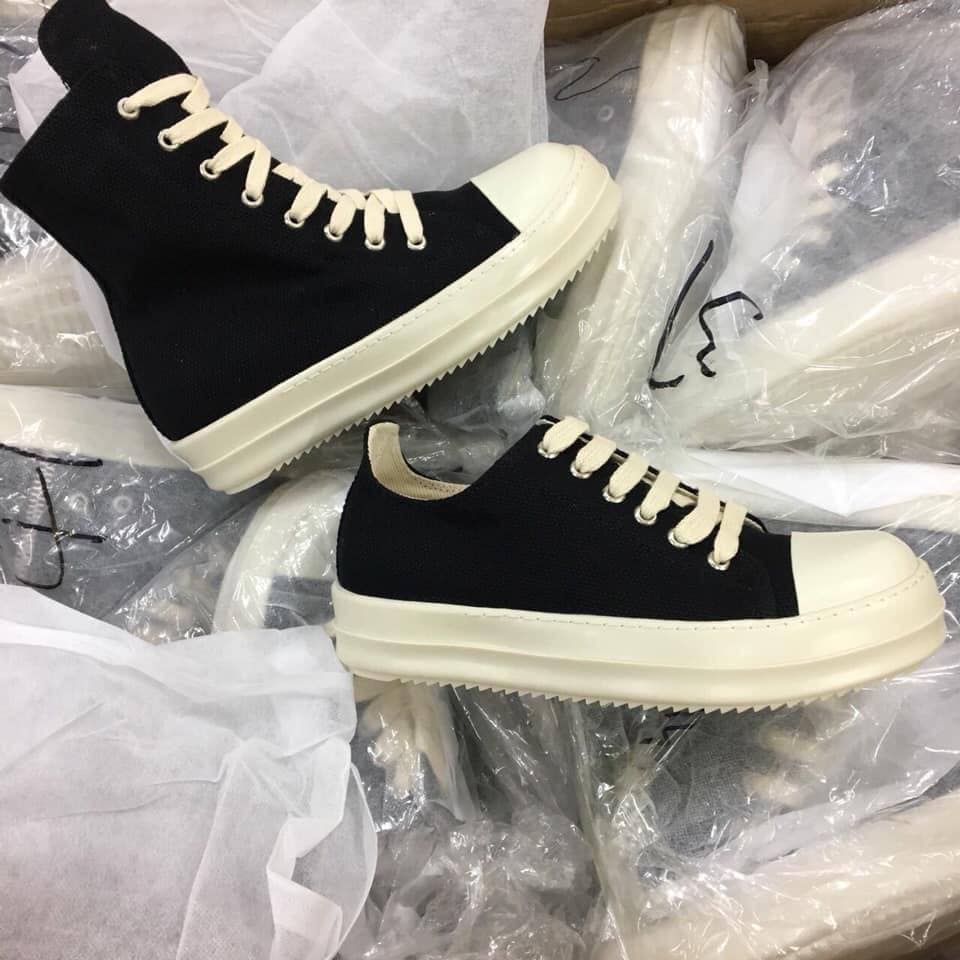 GIÀY NAM NỮ SNEAKER RICK OWEN ĐẾ THƠM CAO CỔ, THẤP CỔ NHẤT 2021