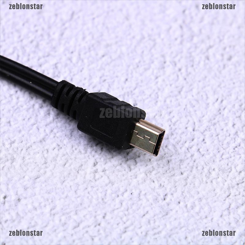 Bộ 2 dây cáp chuyển đổi đầu Mini USB sang đầu USB và jack 3.5