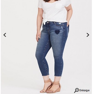 Quần jeans lửng bigsize hàng xuất dư chuẩn size 16