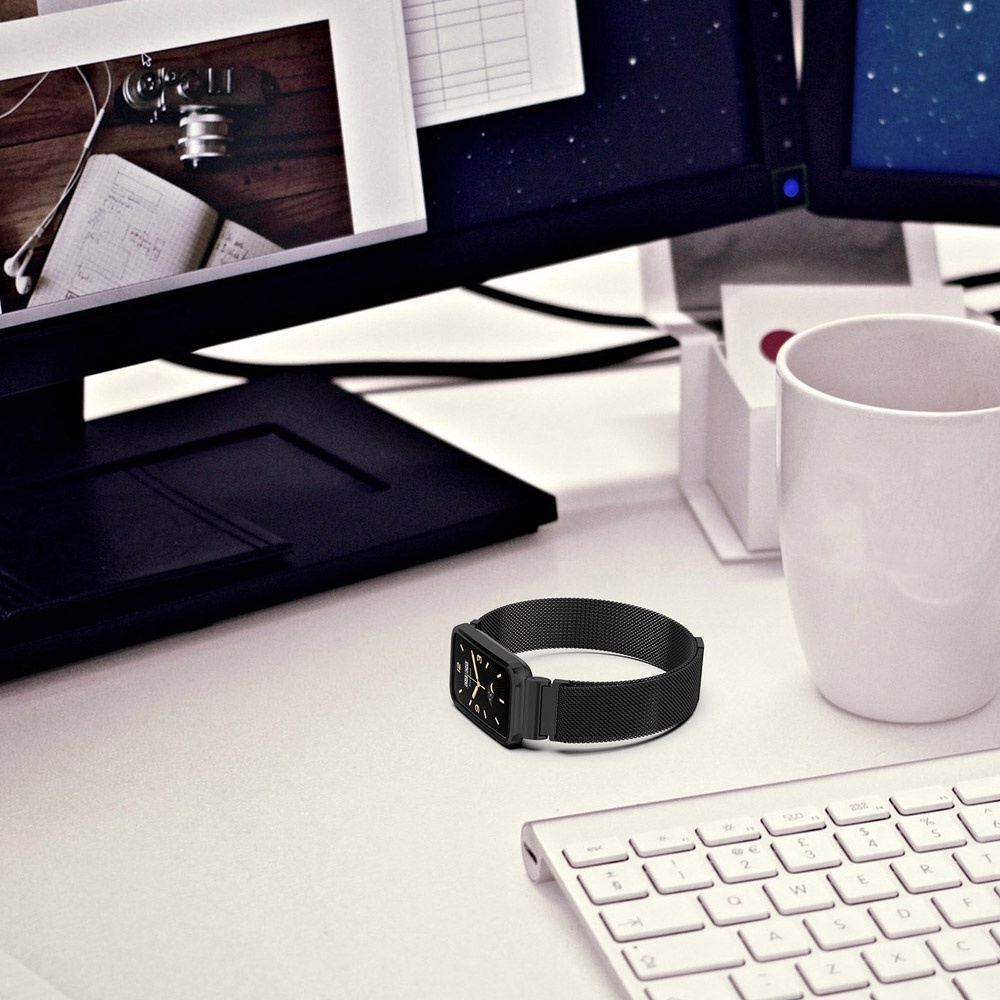 Dây Đeo Thay Thế Chất Liệu Thép Không Gỉ Dạng Lưới Cho Xiaomi MI Band 7 pro