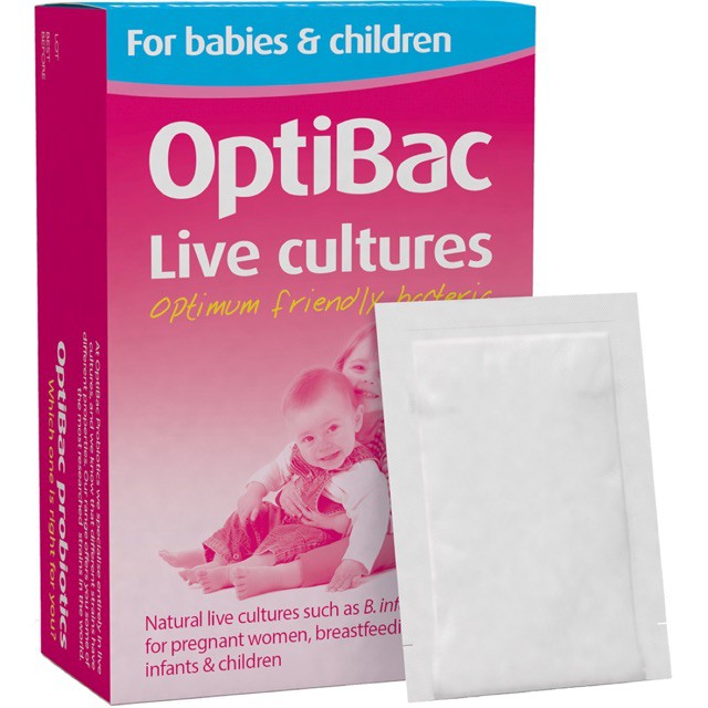 Men vi sinh Optibac Hồng for your child health/baby cho trẻ sơ sinh