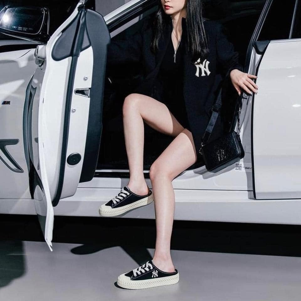 [Full box] Giầy sục nữ thêu NY, giầy MLB dập gót cho giới trẻ | BigBuy360 - bigbuy360.vn