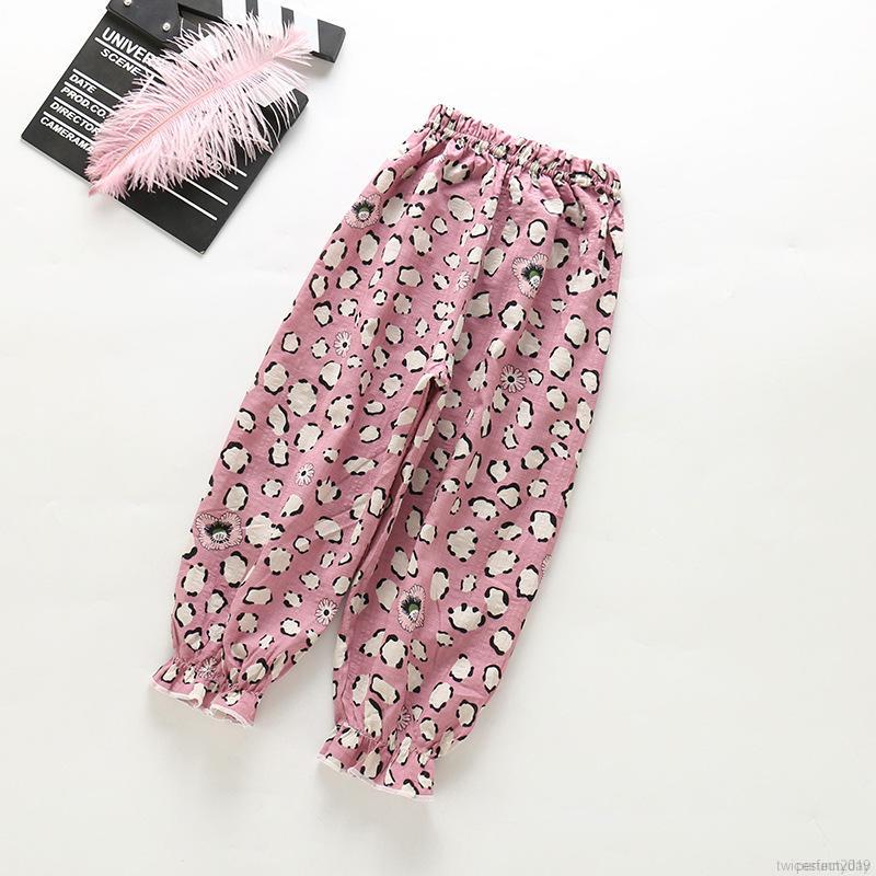 Quần Dài Chất Cotton Hoạ Tiết Hoạt Hình Đáng Yêu Cho Bé