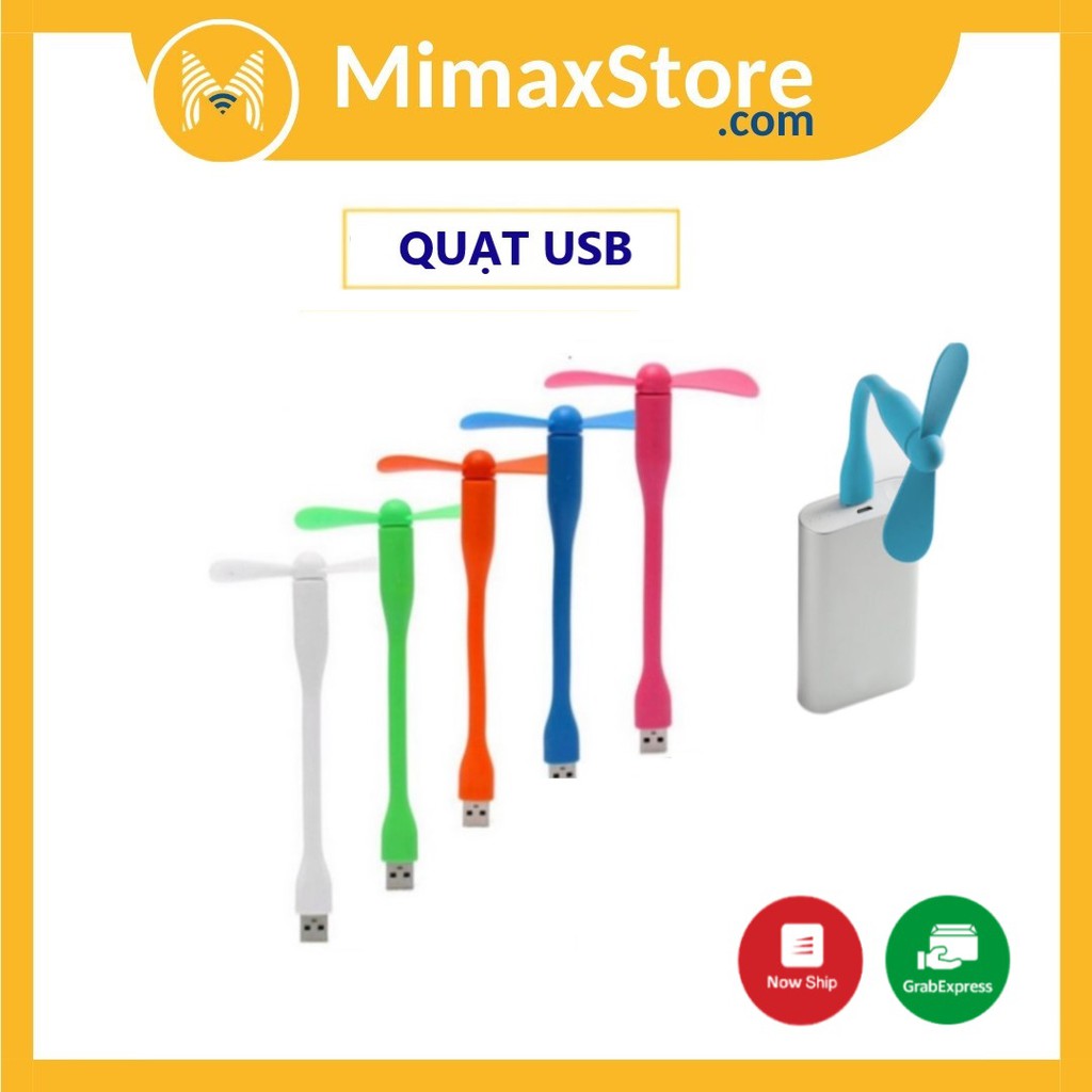 Quạt Cổng USB Mini 2 Cánh Rời Siêu Mát | Mimax Store