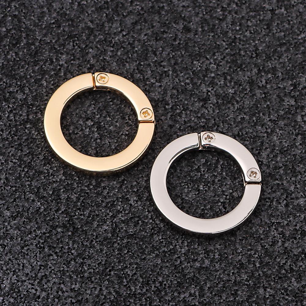 Set 1 / 2 Móc Khóa Túi Xách Hình Chữ O Bằng Hợp Kim Kẽm Chất Lượng Cao