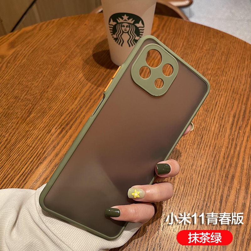Ốp Điện Thoại Cứng Bảo Vệ Camera Màu Kẹo Cho Xiaomi Mi 11T 11 Lite Ultra 10T Poco M4 Pro 5G X3 X4 GT NFC F3 M3 Note 10 Lite