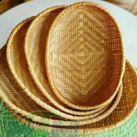 Xưởng SX- Mẹt tre hình ovan làm đựng hoa quả đồ ăn đẹp -Tre Việt