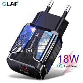 Sạc nhanh 18W 3.0 Sạc USB QC 3.0 4.0 cho Samsung A50 iPhone Xr 11 8 7 Xiaomi Huawei USB Cắm điện thoại / Bộ sạc nhanh