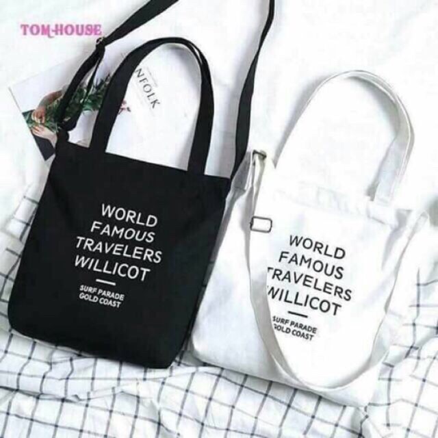 💥SIÊU HOT💥 TÚI TOTE WORLD FAMOUS thời trang kiểu mới mang hai kiểu có khóa kéo vừa a4 stye KITISHOP