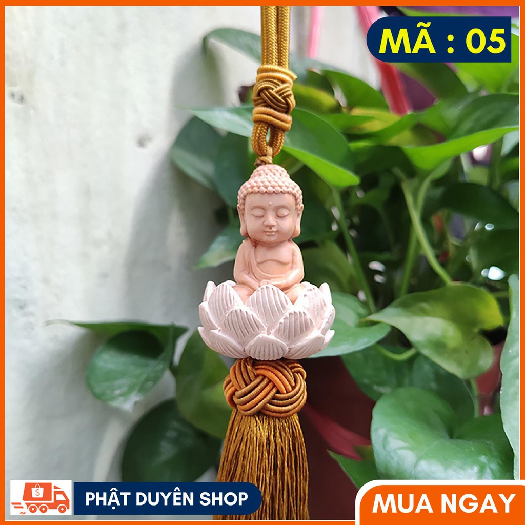 Dây treo oto tượng phật phong thủy 45cm, Mang may mắn, Tài lộc, Bình an - Phatduyenshop