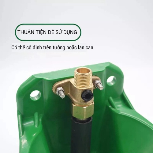 Máng uống nước tự động cho dê cừu Dương ninh van đồng MD16