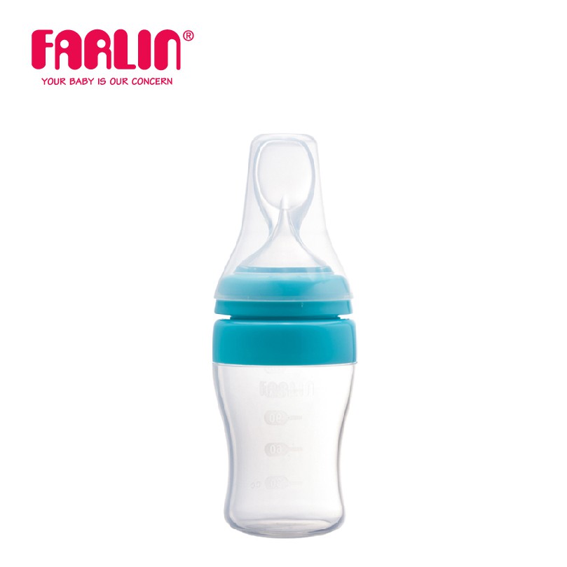 Bình Thìa Ăn Dặm Cho Bé Cổ Rộng FARLIN - 150ml