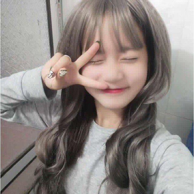 Tóc giả nguyên đầu ❤️❤️ FREESHIP ❤️❤️ nguyên đầu xoăn xám khói
