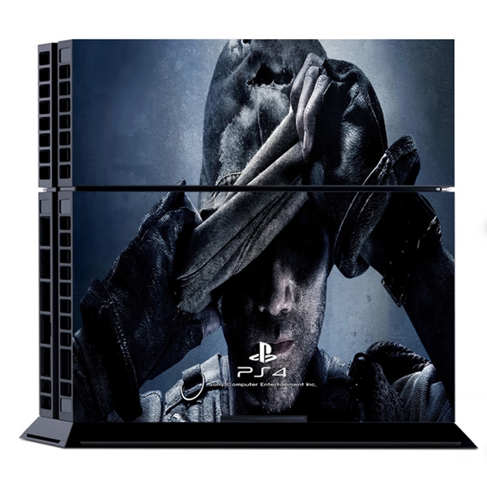 Decal dán trang trí bảo vệ máy chơi game PS4 hình trò chơi Call of Duty Ghosts