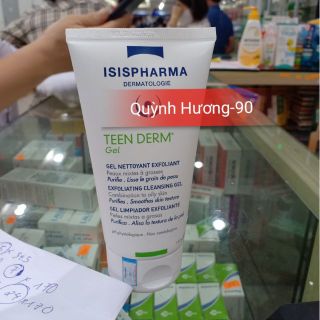Sữa rửa mặt TEEN DERM GEL 150ml giảm tiết bã nhờn,hết mụn
