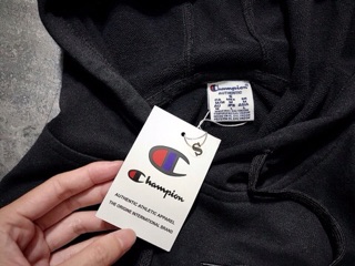 ÁO CHAMPION HOODIE BASIC GRAY / BLACK