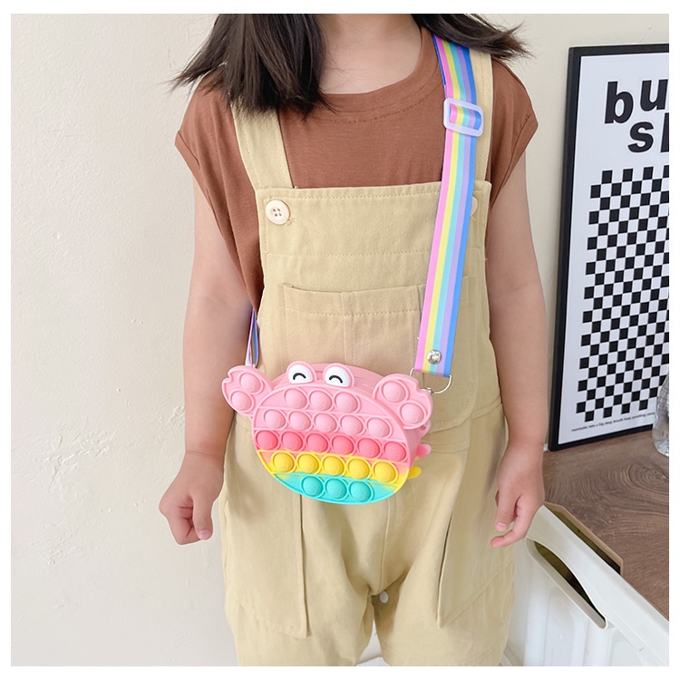 Pop It Túi Đeo Chéo Apple Đồ Chơi Tạo Bọt Giảm Căng Thẳng Dành Cho Nữ/Trẻ Em/Túi Xách