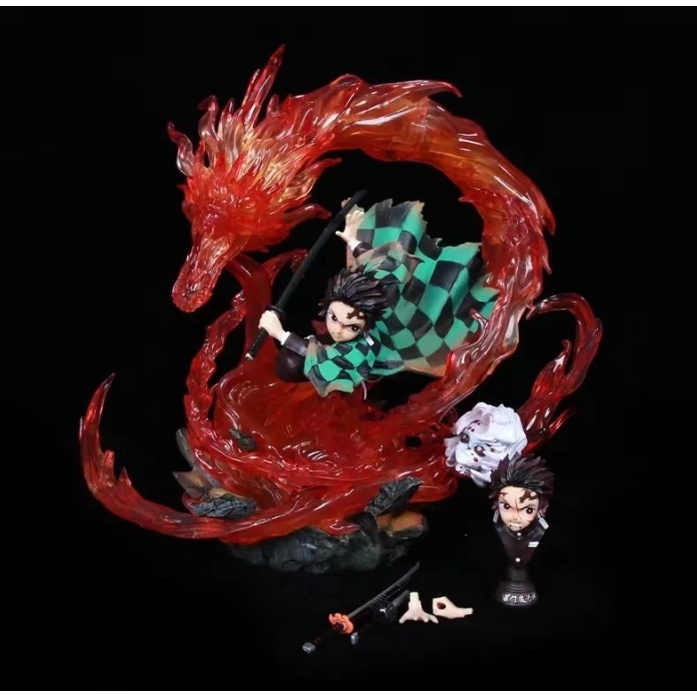Mô hình kamado Tanjiro hỏa thần rồng lửa Kimetsu no Yaiba - Demon Slayer