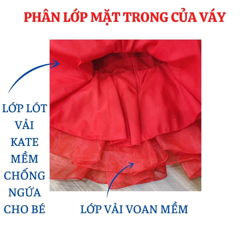 Đầm công chúa dự tiệc cho bé gái mẫu váy công chúa tay ngọc xòe đẹp cho bé yêu SUMIN KIDS