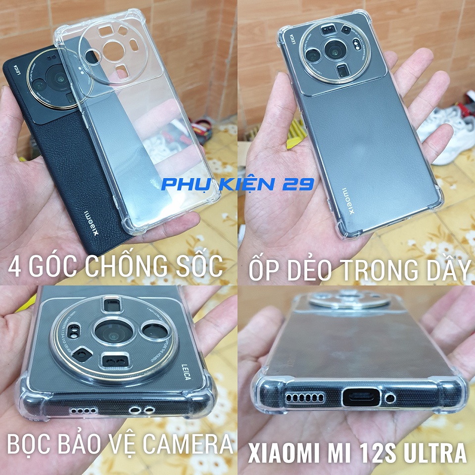 Ốp lưng silicon chống sốc,chống va đập trong suốt Pudini