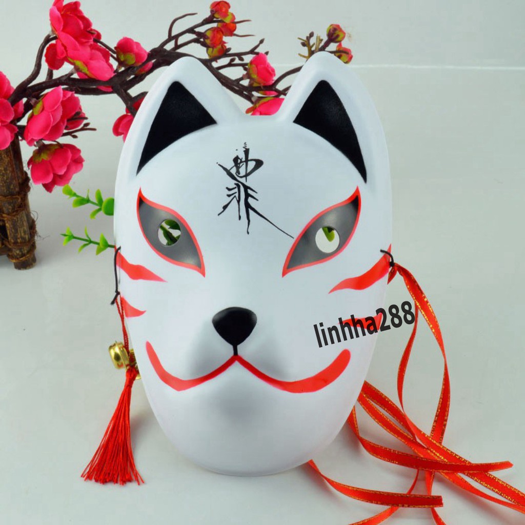 Mặt Nạ Hóa Trang Hình Cáo Độc Đáo-Mặt nạ vẽ mèo/Mặt nạ vẽ cáo/Mặt nạ vẽ chó/Mặt nạ vẽ thỏ phong cách Nhật Bản độc đáo