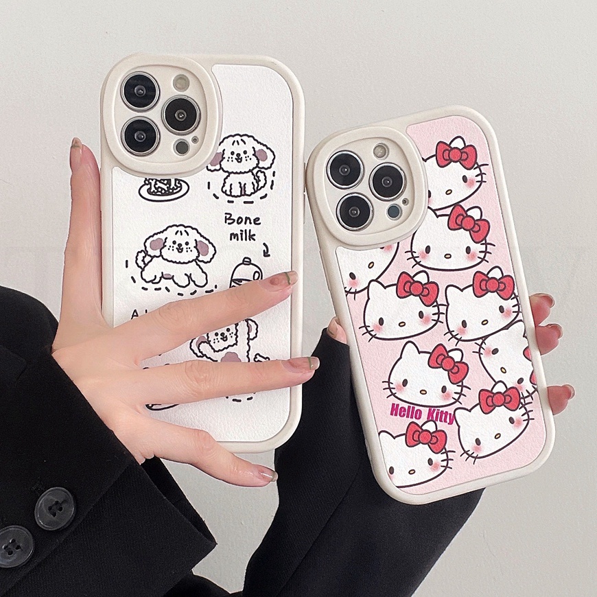 Toàn Bộ Ốp Điện Thoại Da Hello Kitty Cho Xiaomi 12X 12 12S Pro Mi 11 10 Pro 10S 10 11 Lite Redmi 9A K30 Pro Zoom K50 K40 Pro +
