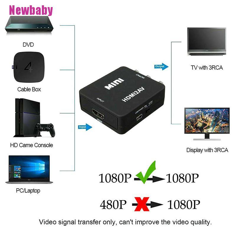 Cáp ChuyểN ĐổI HDMI Sang RCA AV CVBS 3RCA 1080P Chuyên DụNg