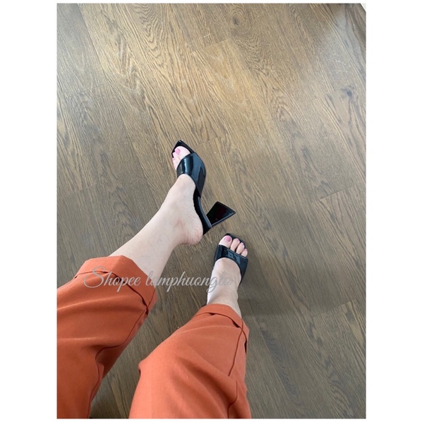 Guốc tam giác quai màu mũi vuông hottrend TG
