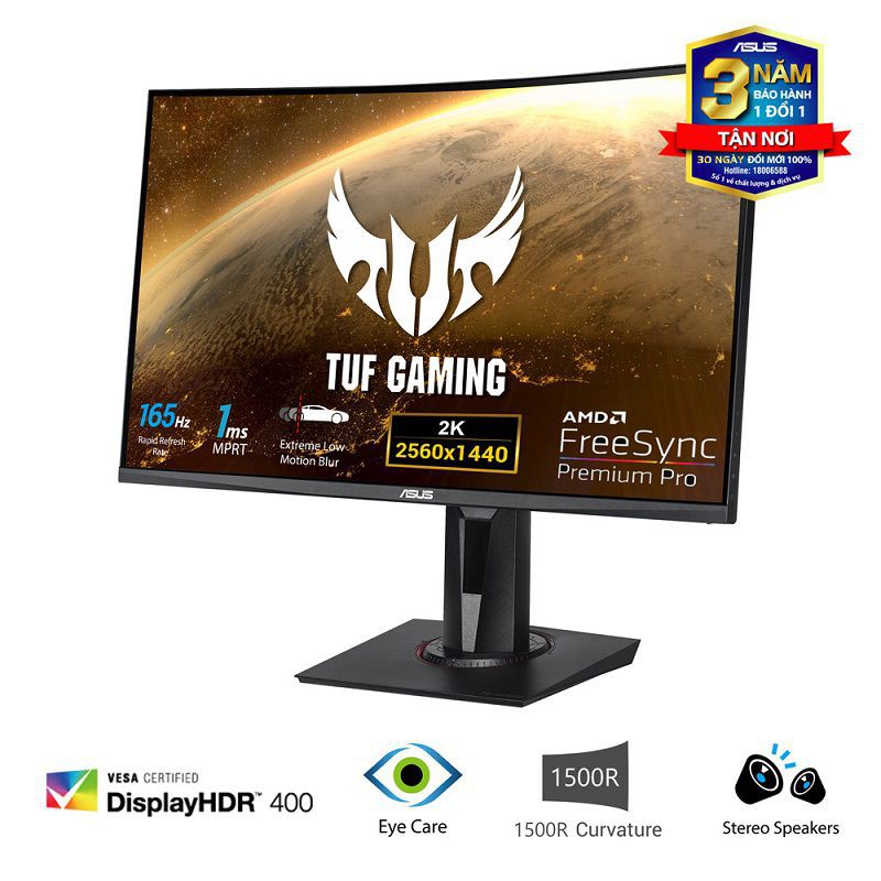 Màn Hình ASUS TUF GAMING VG27WQ (27inch, 2K, 165Hz 1ms, VA) | BigBuy360 - bigbuy360.vn