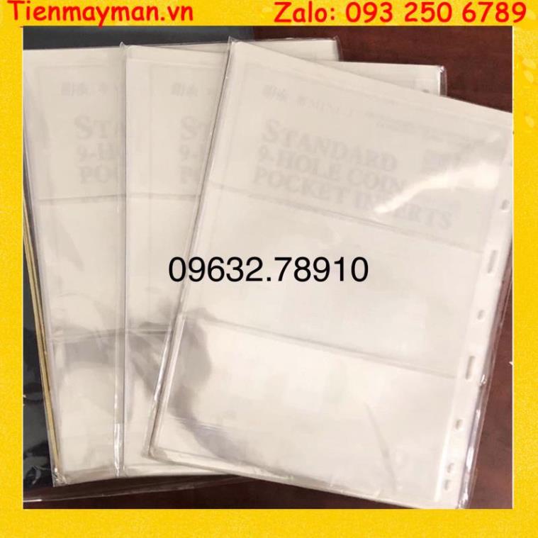 TRỢ GIÁ - COMBO 10 Phơi đựng tiền nhựa MINGT loại 3 ngăn - phơi trong