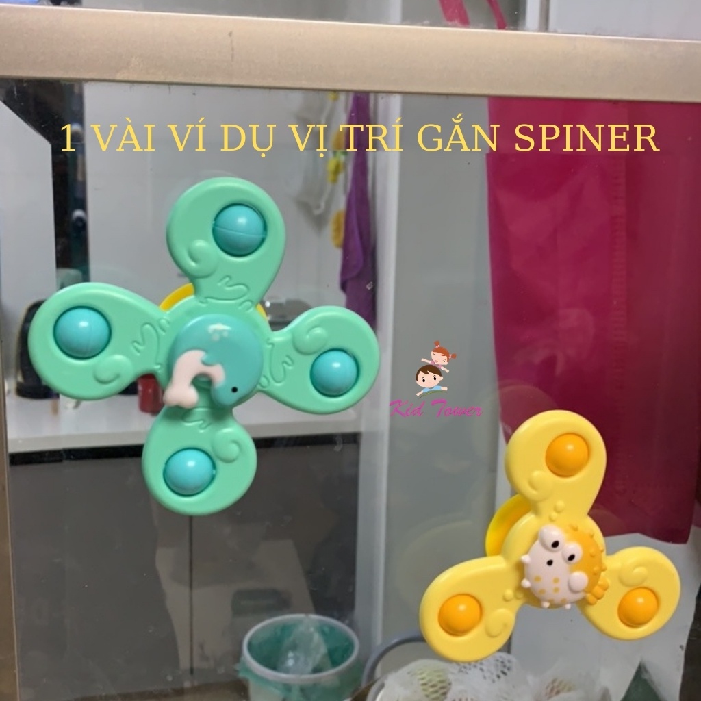 Con quay spinner cho bé 3 cánh 2 cánh 4 cánh cao cấp dán tường chống nước