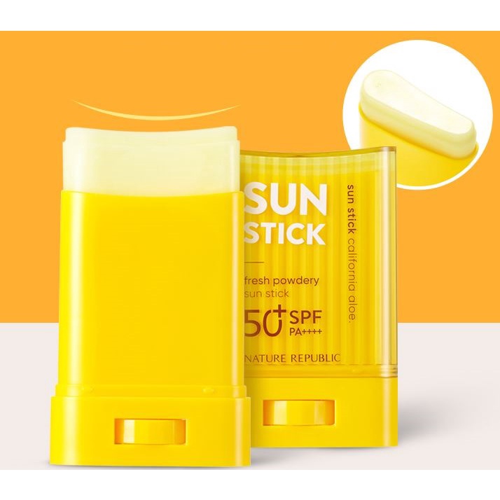 Sáp chống nắng dạng thỏi Nature Republic California Aloe fresh powdery sun stick SPF50+ PA++++