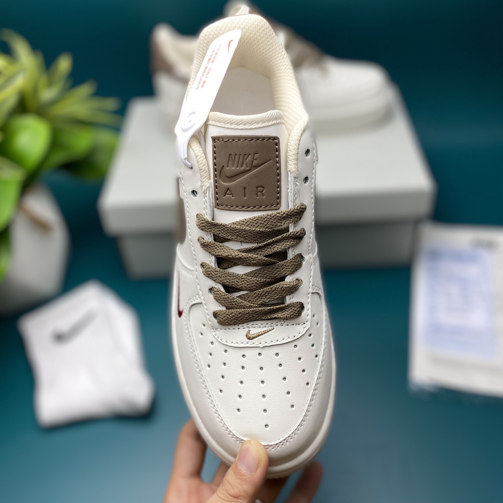 Giày nikeAF1 vệt nâu ⚡⚡đế cao, form chuẩn, da dày dặn, hàng tuyển chọn