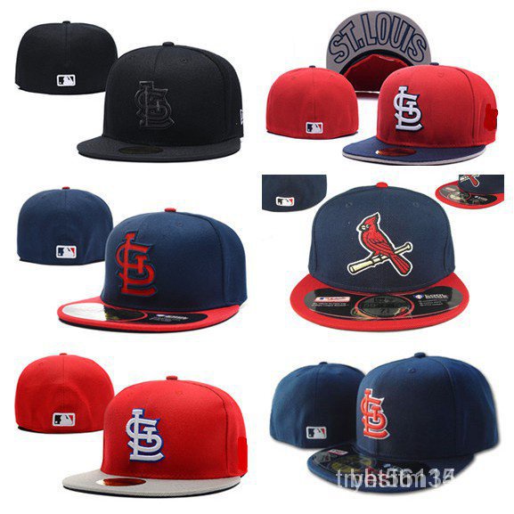 Mũ lưỡi trai có vành phẳng size lớn với họa tiết ML-B St. Louis Cardinals St. Louis nhiều kiểu năng 