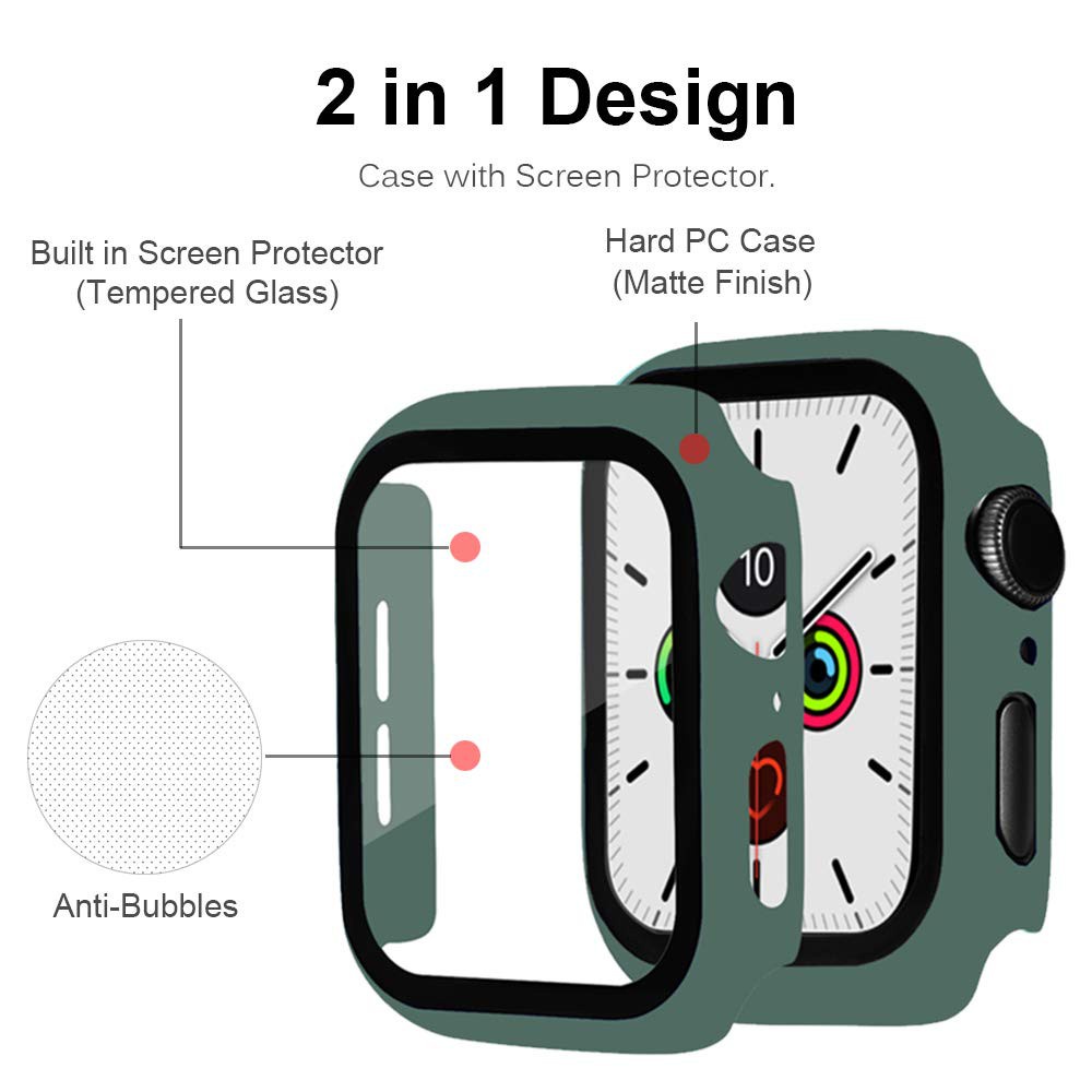 Set 3 Món Ốp Silicone + Dây Đeo Nylon Cho Apple Watch 45mm 41mm 38mm 42mm 44mm 40mm Iwatch Series 7 / 6 / SE / 5 / 4 / 3 / 2 / 1
