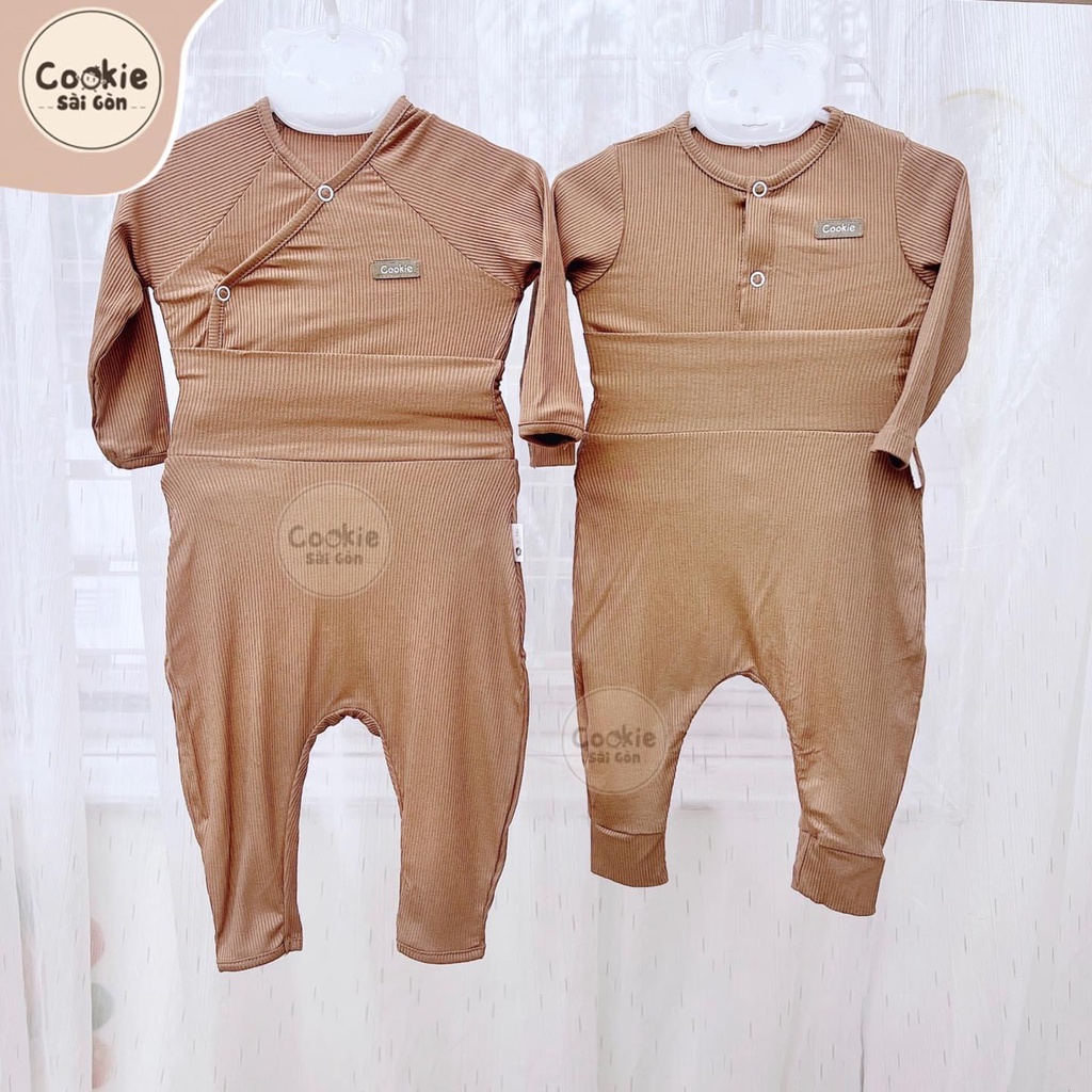 COOKIE - Bộ dài tay sơ sinh Cookie cạp cao cho bé
