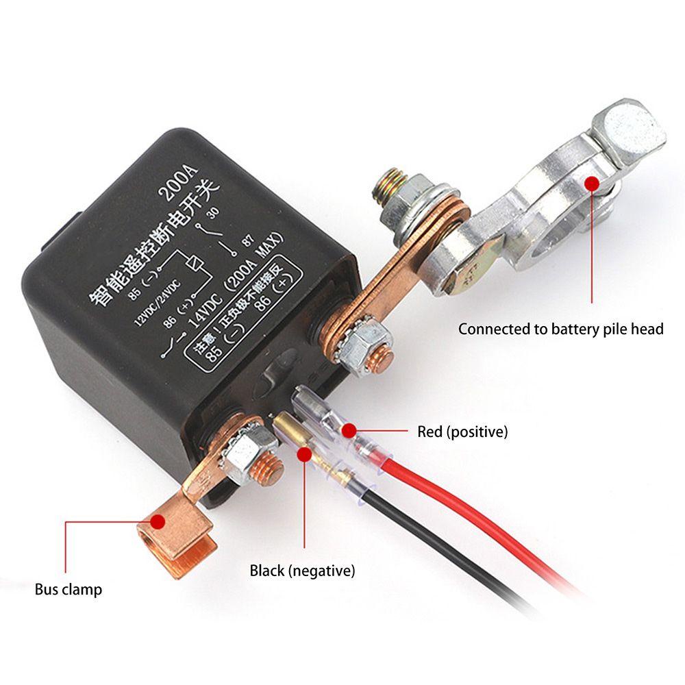Rơ Le Công Tắc Bình Ắc Quy Xe Moto / Tàu Thuyền Không Dây Tích Hợp Điều Khiển Từ Xa Kat1